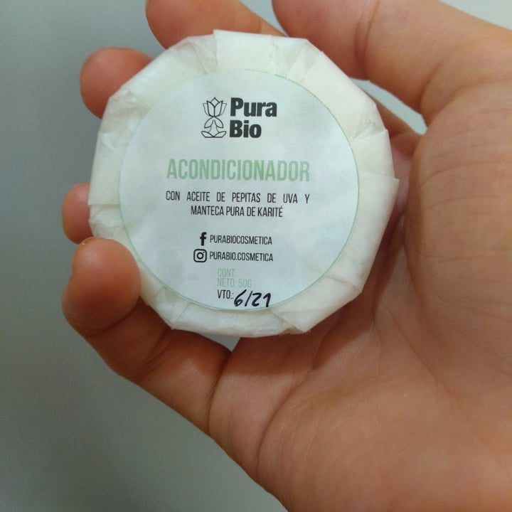 photo of PuraBio cosmetica Acondicionador Sólido shared by @valengr on  21 Dec 2020 - review