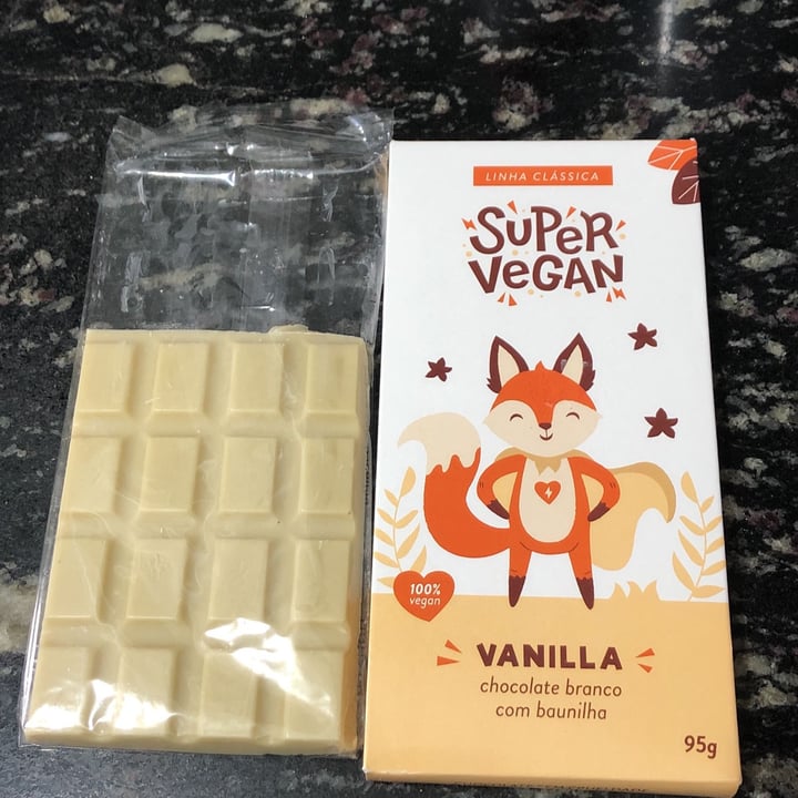 photo of Super Vegan Barra de Chocolate - Vanilla (95g) shared by @demartins on  14 Sep 2022 - review