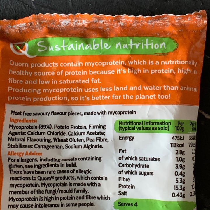 review photo of Quorn Vegan Pieces shared by @naivoncake on 27 Sep 2020 - review