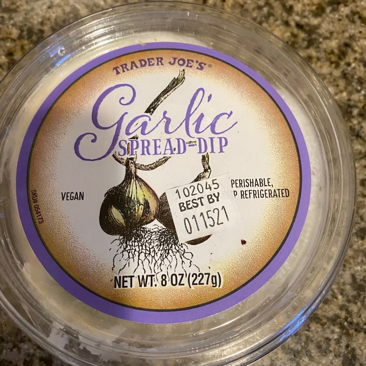 photo of Trader Joe's Garlic Spread Dip shared by @genellep on  26 Feb 2021 - review