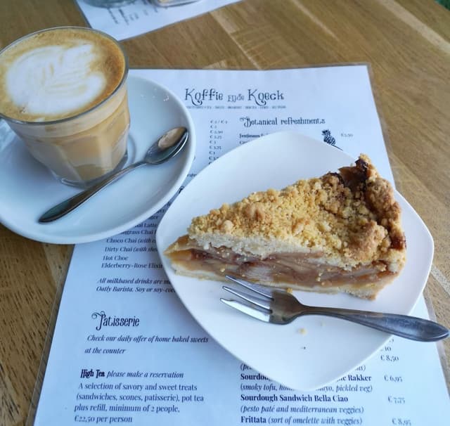 Foto del plato “Apple and Pear Crumble Pie”