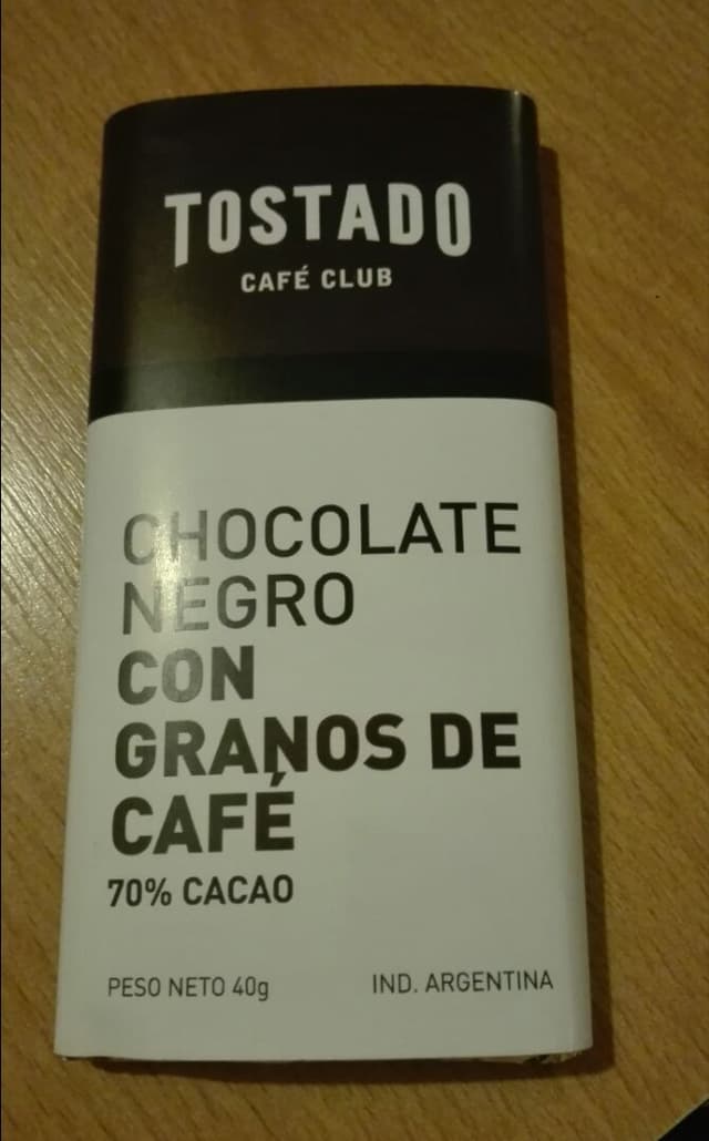 菜肴“Chocolate negro con granos de café”的照片