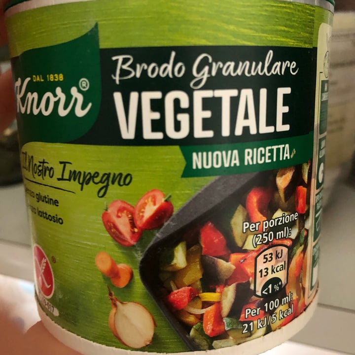 photo of Knorr Brodo granulare vegetale shared by @aliceinveganland on  10 Mar 2022 - review