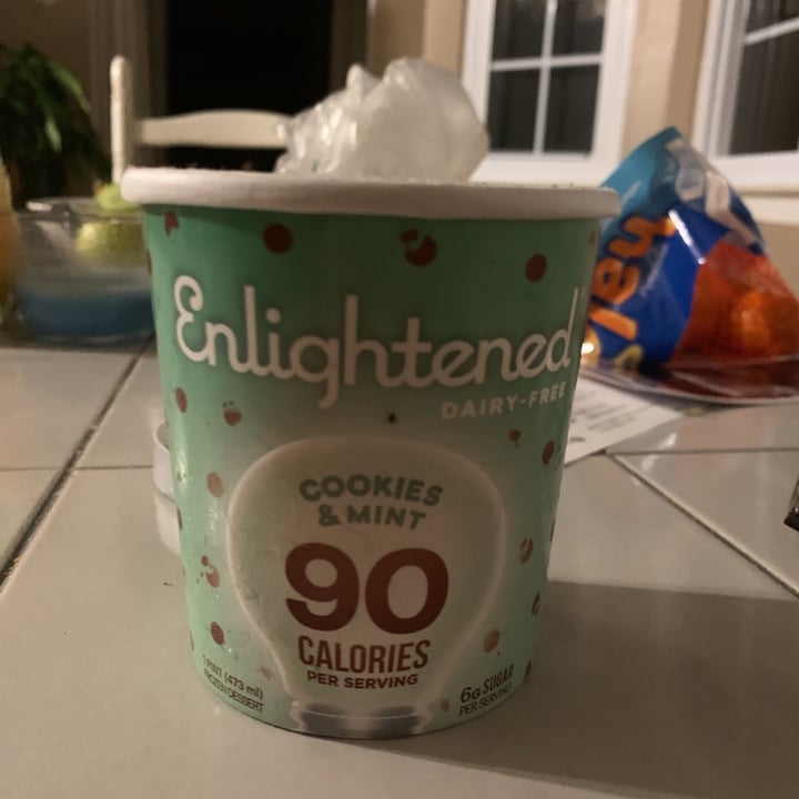 photo of Enlightened Dairy-free Cookies & Mint Ice Cream shared by @caitlinandmj on  16 May 2020 - review