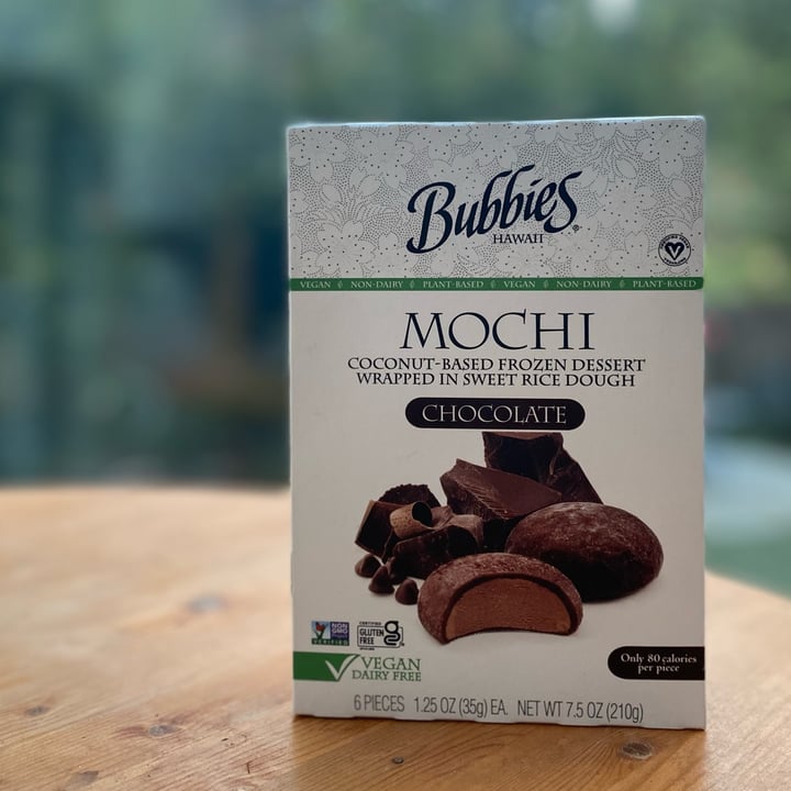 photo of Bubbies Non-dairy chocolate mochi shared by @knorthway on  22 Aug 2022 - review