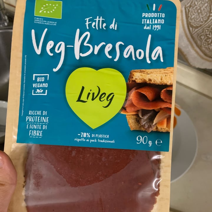 photo of Liveg Affettato gusto bresaola shared by @veganzuzi on  02 Jun 2022 - review