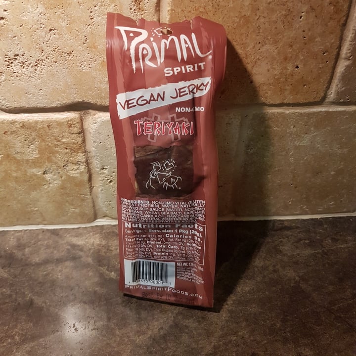 photo of Primal Spirit Vegan Jerky Teriyaki Jerky shared by @plantkilla on  22 Apr 2021 - review