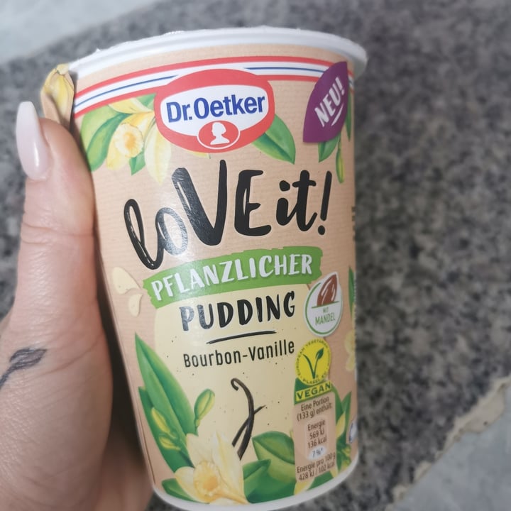 photo of Dr. Oetker Love it! Pflanzlicher Pudding Bourbon-Vanille shared by @susikarotti on  30 Jun 2022 - review