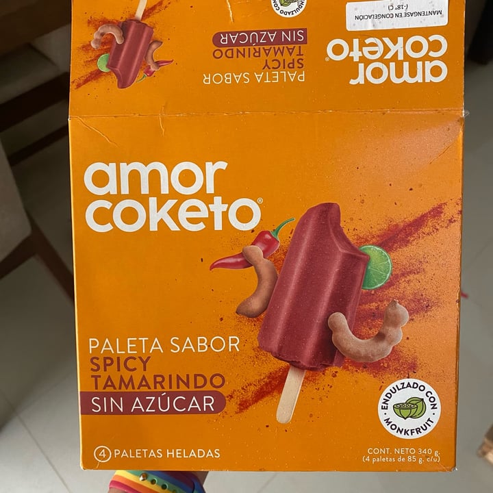 photo of amor coketo Paleta Sabor Spicy Tamarindo Sin Azúcar shared by @shizomaru on  21 Sep 2022 - review