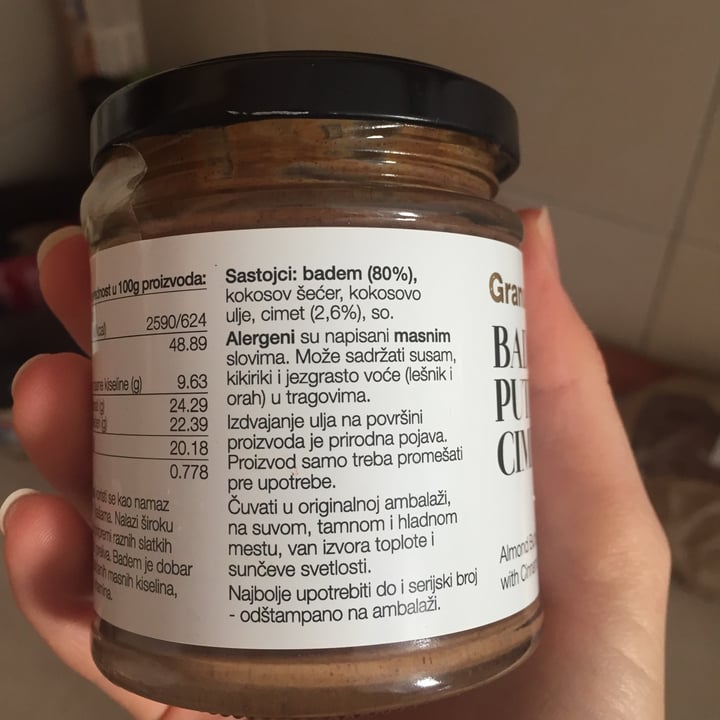photo of Granum food Almond Butter With Cinnamon shared by @healtycouple on  05 Mar 2022 - review