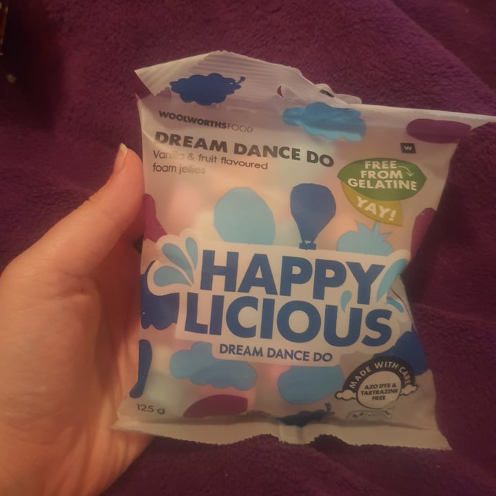 photo of Woolworths Food Happy Licious Vanilla & Fruit Flavoured Foam Jellies shared by @caitell on  13 Aug 2022 - review