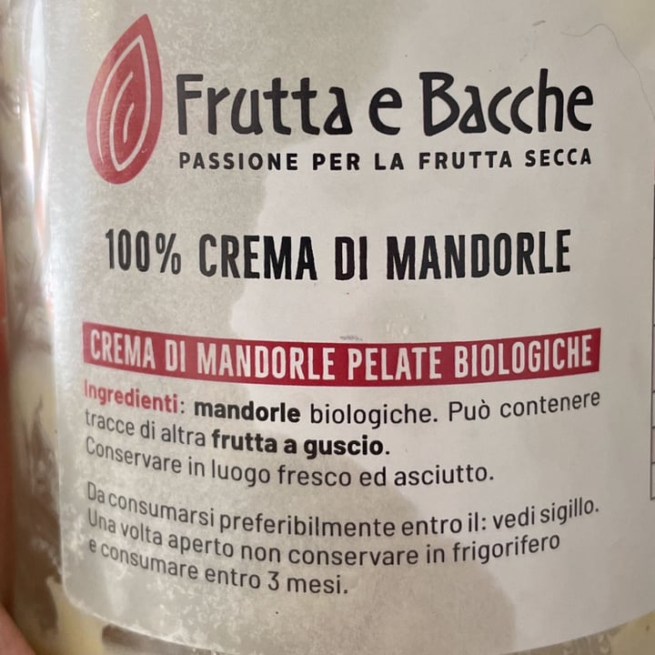 photo of Frutta e Bacche Crema Di Mandorle shared by @fufette on  05 Apr 2022 - review