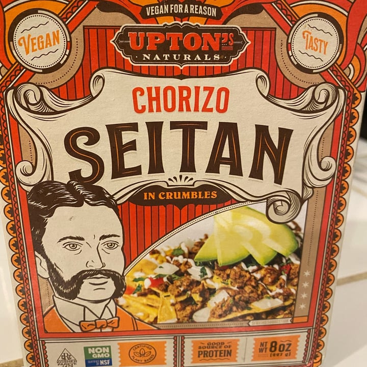review photo of Upton's Naturals Chorizo Seitan shared by @juquintero on 05 Jan 2022 - review