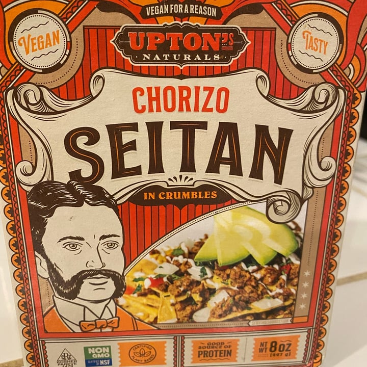 photo of Upton's Naturals Chorizo Seitan shared by @juquintero on  05 Jan 2022 - review