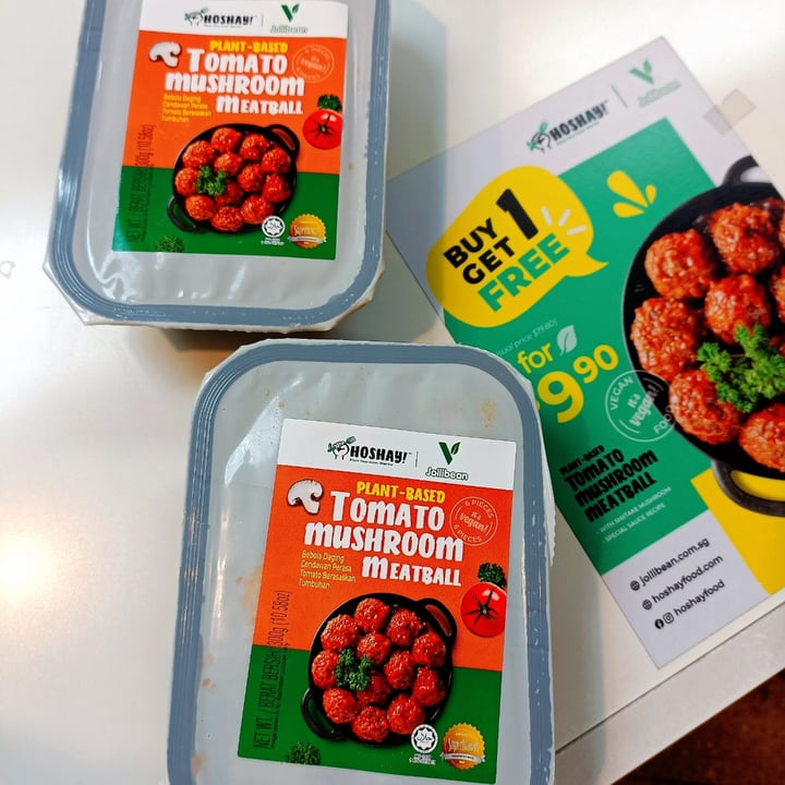 photo of Hoshay Plant-based Tomato Mushroom Meatball shared by @mamaberlsays on  05 Jul 2022 - review