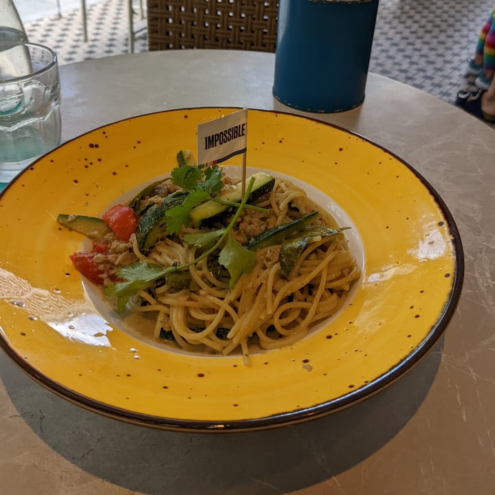 review photo of CLOSED - Privé Wheelock Impossible™ Pork Thai Green Curry Spaghetti shared by @chngshanying on 05 Feb 2022 - review