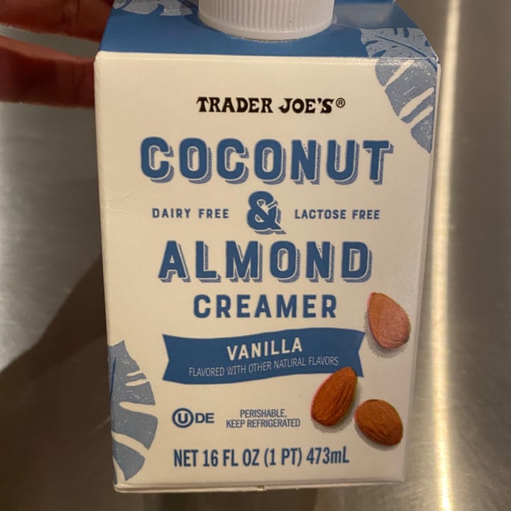 review photo of Trader Joe's Coconut & Almond Vanilla Creamer shared by @montgommmery on 07 Jun 2021 - review