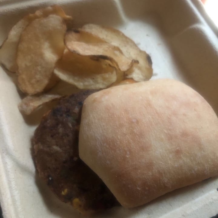 review photo of The Urban Bean Coffeehouse Cafe California Black Bean Burger shared by @blackgrlveganism on 26 Jun 2021 - review