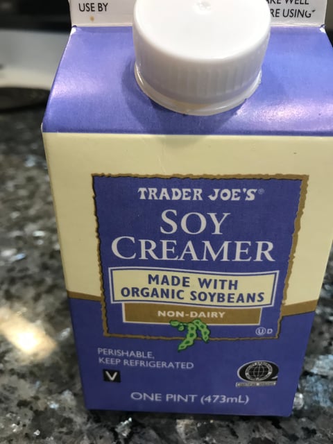 Trader Joe's Organic Soy Creamer Review! (organic, gluten-free, vegan) 
