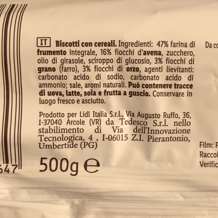 photo of Realforno Biscotti Ai Quattro Cereali shared by @giorgiagaz on  22 May 2022 - review