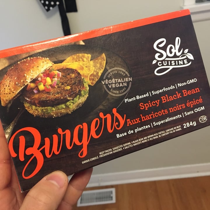 photo of Sol Cuisine Spicy Black Bean Burgers shared by @scottofsherwood on  16 Mar 2020 - review