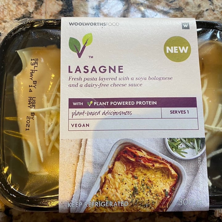 photo of Woolworths Food Vegan Lasagne shared by @lor on  16 Jun 2021 - review