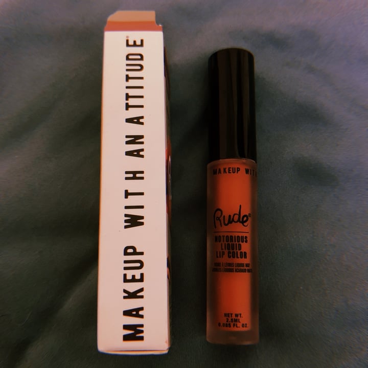 photo of Rude Cosmetics Notorious Liquid Lip Color: Obscene Gesture shared by @coffeejelliz on  20 Sep 2020 - review
