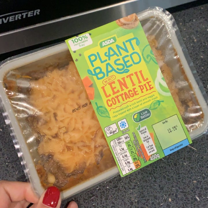 review photo of ASDA Cottage Pie shared by @stephtheveggie on 23 Dec 2020 - review