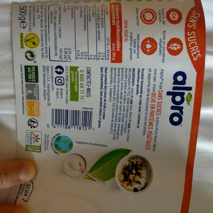 photo of Alpro Naturale Senza Zuccheri shared by @erikaferrari91 on  12 Apr 2022 - review