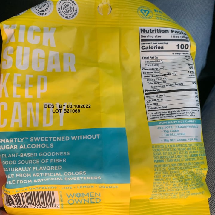 review photo of Smart Sweets Sour Blast Buddies shared by @shibe on 16 Oct 2021 - review