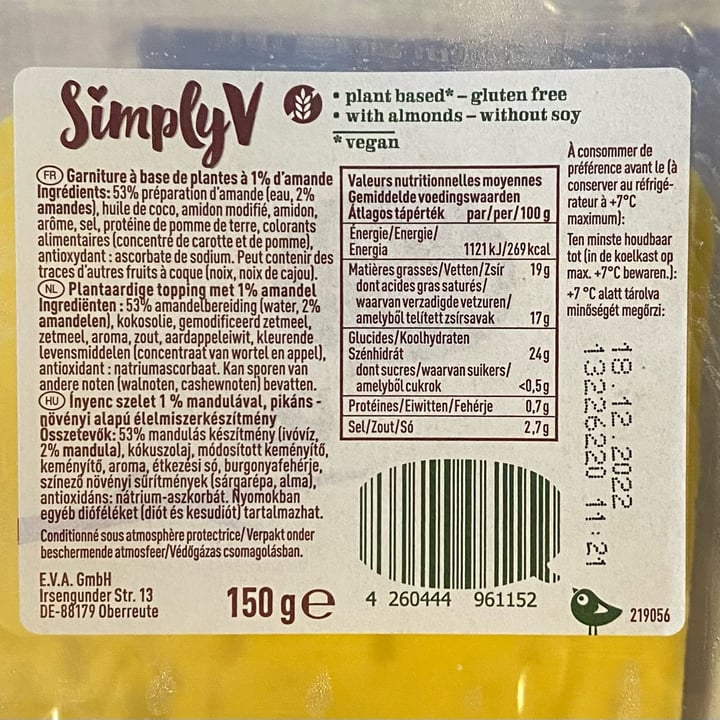 photo of Simply V Intense Gourmet Slices shared by @lindagr on  01 Nov 2022 - review