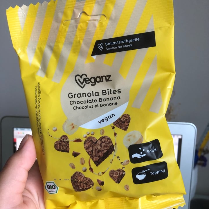 photo of Veganz Chocolate Banana Granola Bites shared by @miriamy on  27 May 2020 - review