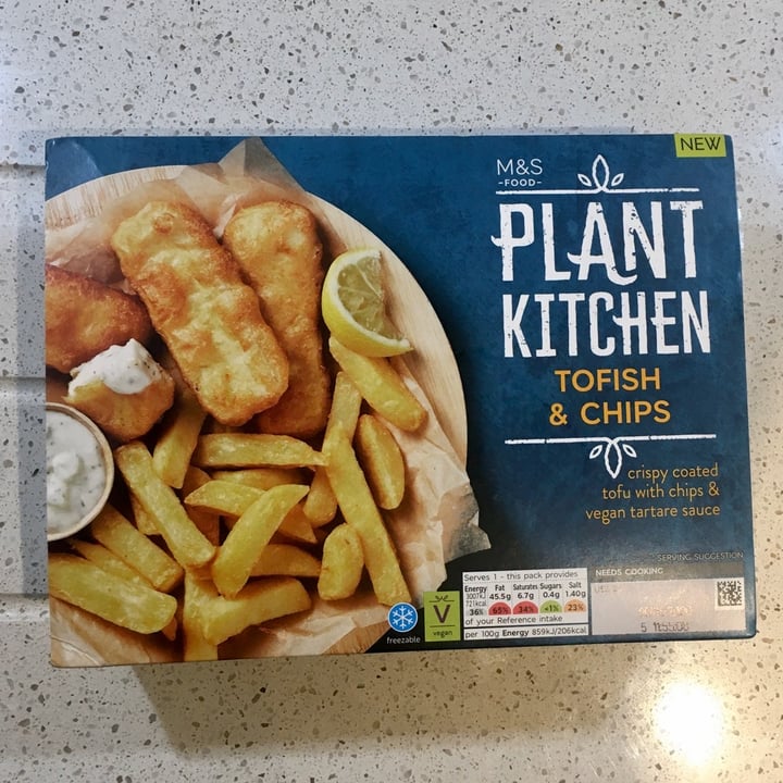 review photo of Plant Kitchen (M&S) Tofish & Chips shared by @becky13 on 06 Jan 2020 - review