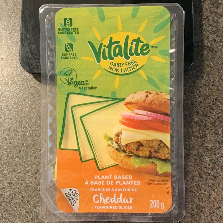 photo of Vitalite Plant Based Cheddar Flavoured Slices shared by @novamercury on  11 Jun 2022 - review