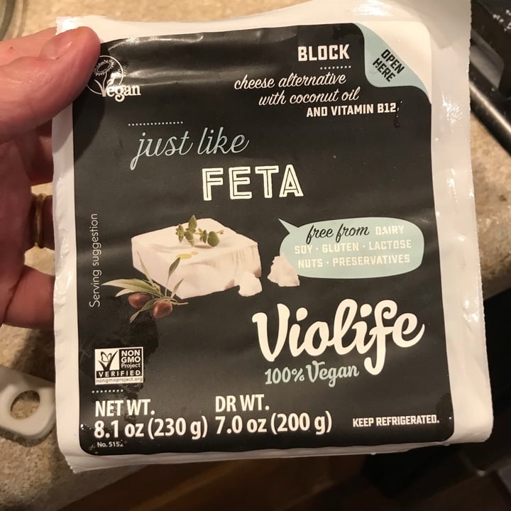 photo of Violife Feta Block - Greek White shared by @redpath on  17 Mar 2021 - review