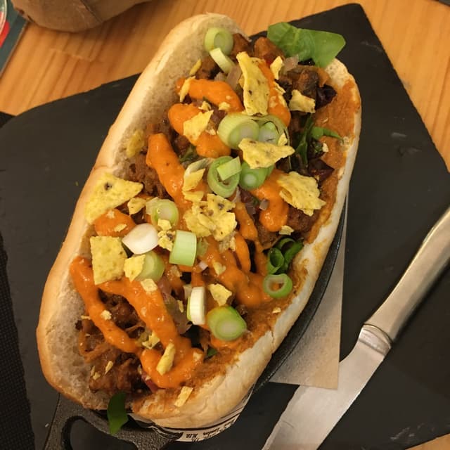Photo of the dish “Perrito Caliente Con Soja Texturizada”