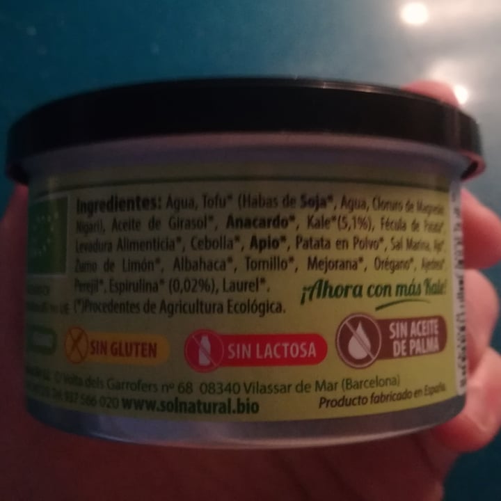 photo of Sol Natural Paté Kale Y Espirulina shared by @vanodumo on  23 Apr 2021 - review