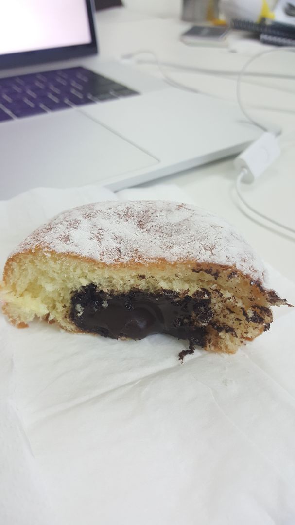 photo of Dunkin' Donuts Chocolate filled donut shared by @bigfatnyancat on  27 Oct 2018 - review