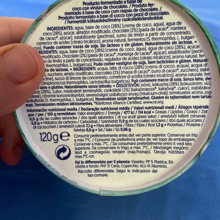 review photo of Alpro Absolutely Coconut STRACCIATELLA shared by @aocchiodablanche on 07 Jul 2022 - review