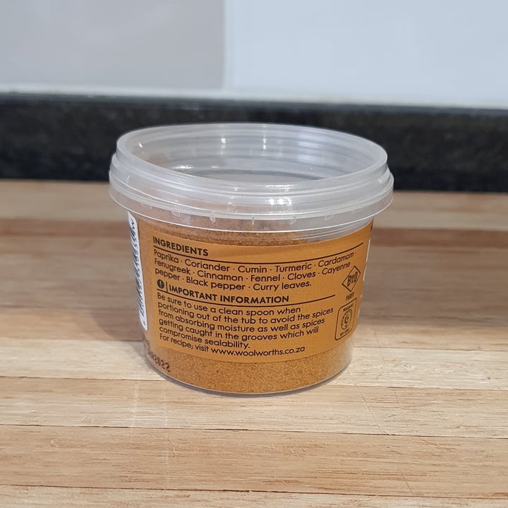 photo of Woolworths Food Butter Chicken Curry Spice Blend shared by @rozaanfichardt on  04 Oct 2020 - review