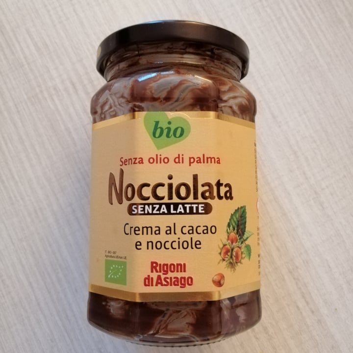 photo of Rigoni di Asiago Nocciolata Dairy Free Hazelnut Spread with Cocoa shared by @aliceveg on  02 Mar 2022 - review