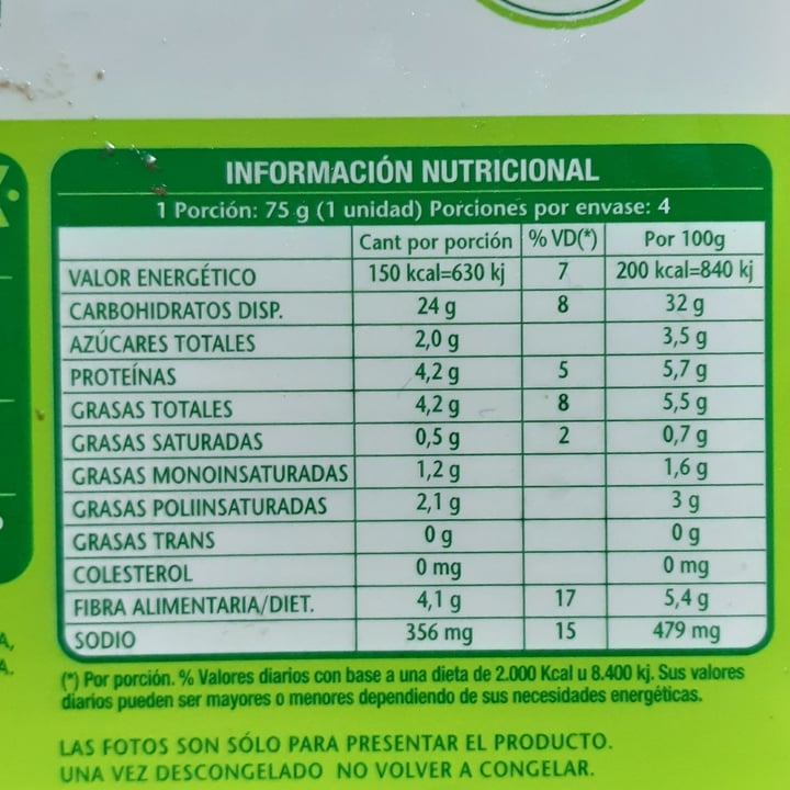 review photo of Vegetalex Medallones de Legumbres y Quinoa shared by @valen-benito on 13 Dec 2020 - review