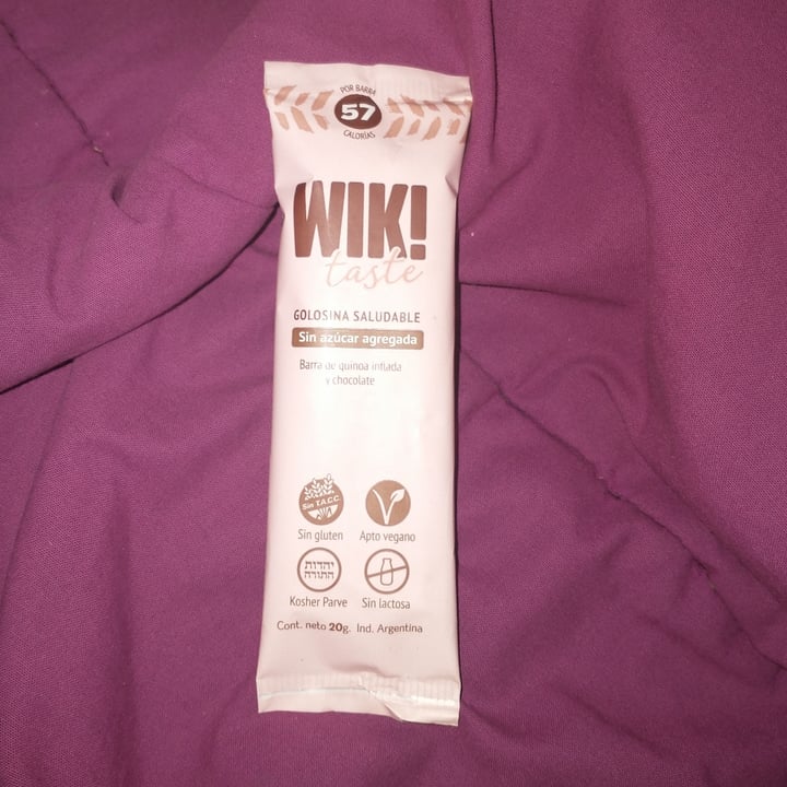 review photo of Wik! Barra de quinoa inflada y chocolate shared by @seleneluna on 07 Dec 2021 - review