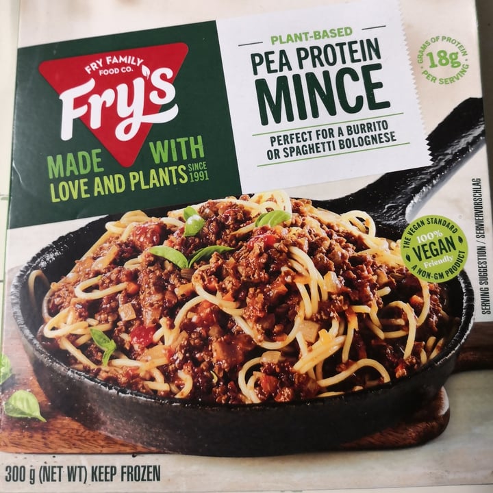 photo of Fry's Family Food Pea Protein Mince shared by @nickymalot on  13 Feb 2021 - review