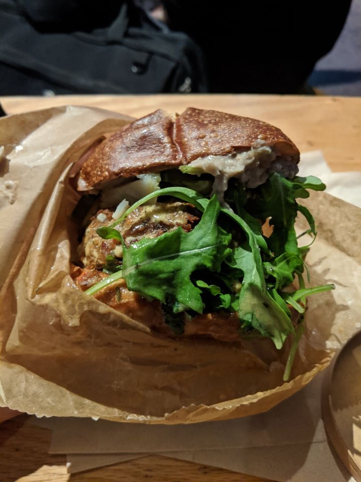 photo of The Cinnamon Snail Lentil Artichoke Burger shared by @alicexyl on  03 Jan 2020 - review