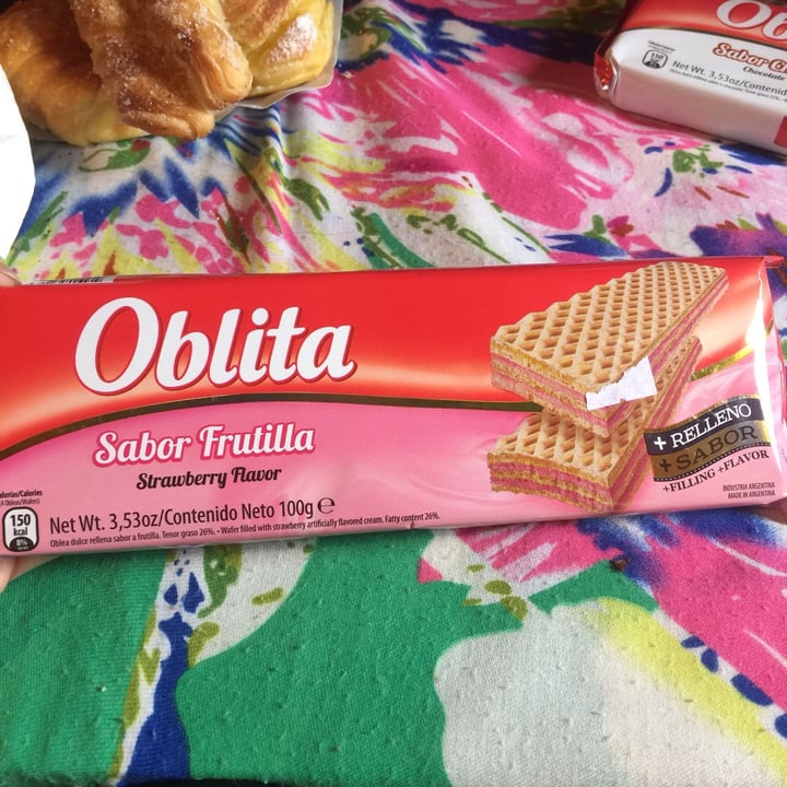 photo of Oblita Obleas sabor frutilla shared by @marzonicolas on  04 Dec 2021 - review