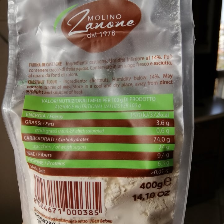review photo of Molino Zanone Farina di Castagne senza glutine shared by @ariannagoldoni on 08 Apr 2022 - review