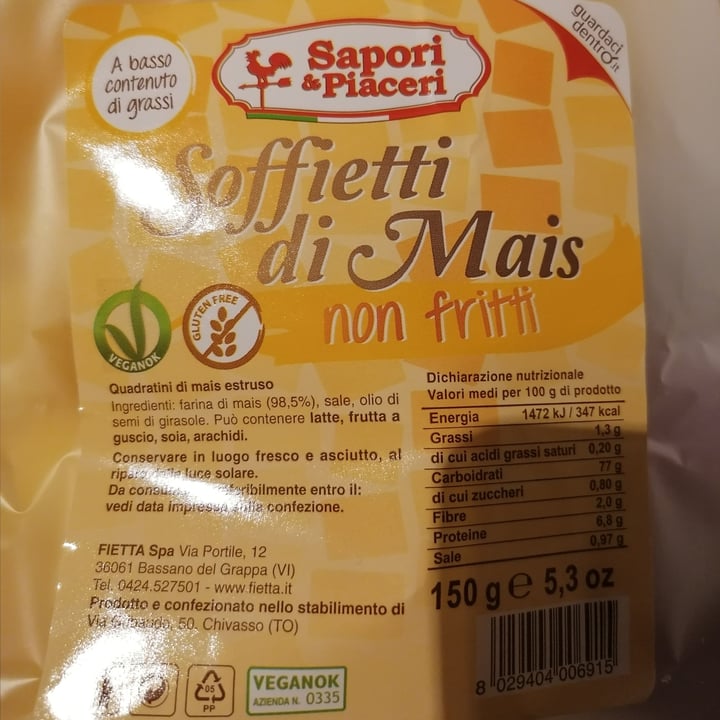 review photo of Sapori & Piaceri Soffietti di Mais shared by @meg333 on 10 Sep 2021 - review