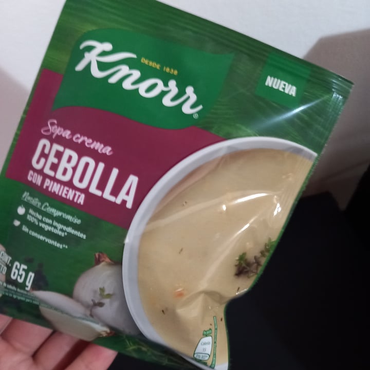 photo of Knorr sopa crema cebolla shared by @belia-gz on  28 Jul 2022 - review