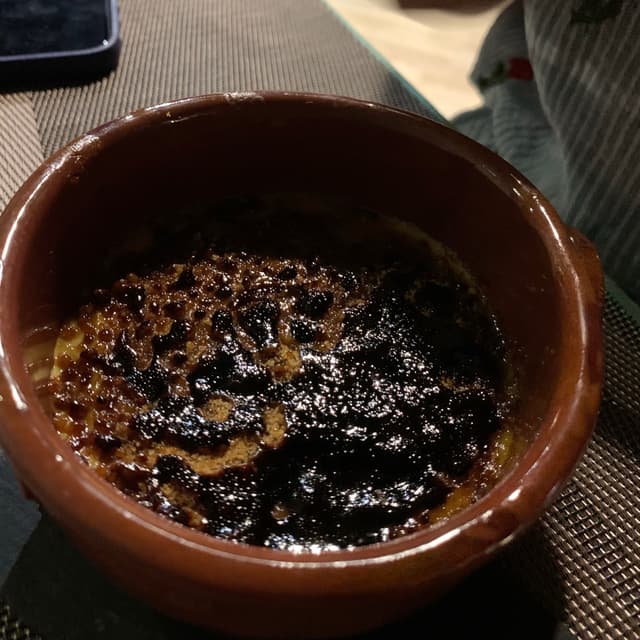 Foto del plato “Crème brûlé”